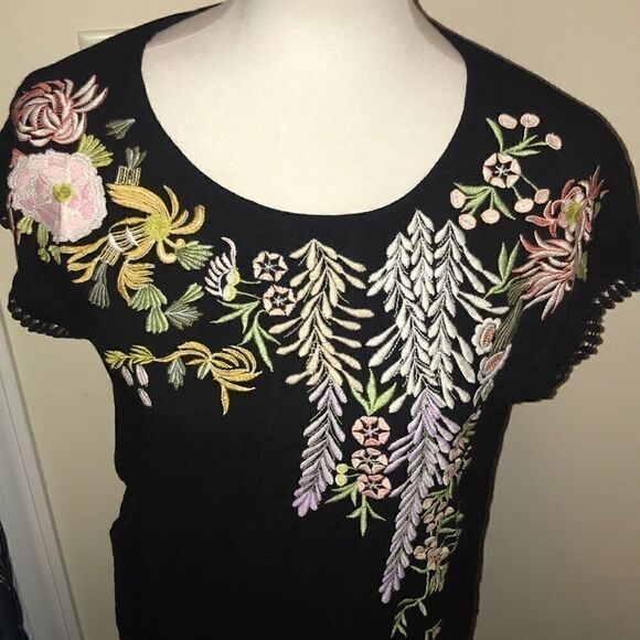 Sundance Floral Embroidered Shift Dress - Picture 2 of 8
